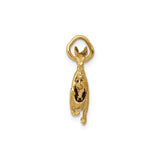 14k Yellow Gold Kangaroo Charm Pendant with Joey, Australian Wildlife Animal Jewelry
