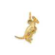 14k Yellow Gold Kangaroo Charm Pendant with Joey, Australian Wildlife Animal Jewelry