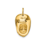14k Yellow Gold Praying Hands Pendant, Christian Religious Charm for Men and Women
