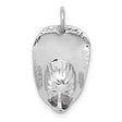 14k White Gold Boxing Glove Pendant, Symbol of Strength and Athletic Discipline for Men