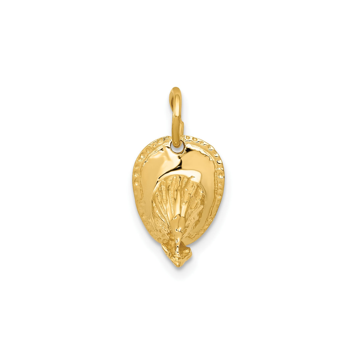 14k Yellow Gold Cowboy Hat Charm Pendant, Western Style Unisex Jewelry