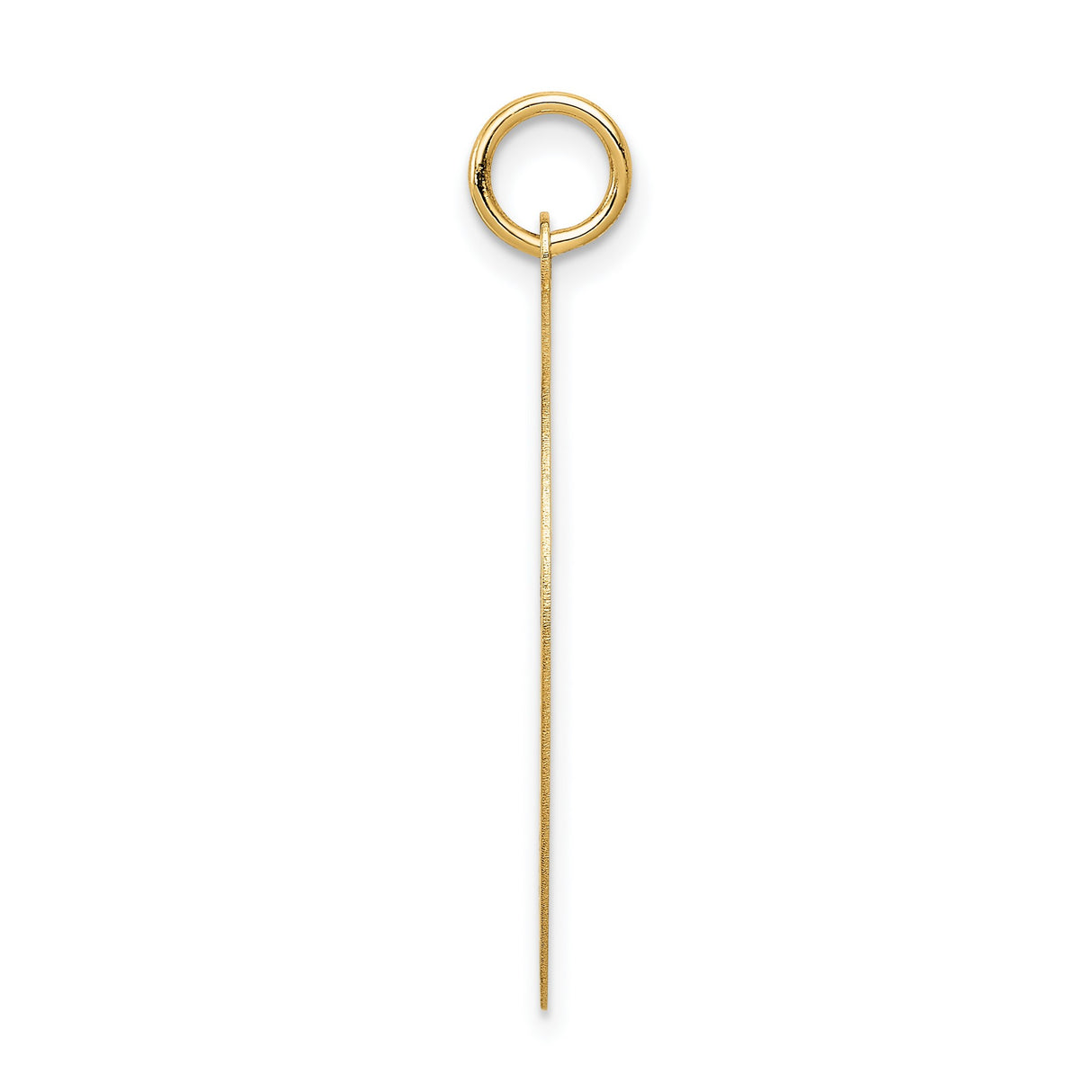 14k Yellow Gold Pendant, Happy Anniversary Heart Design, Engravable Romantic Charm for Women