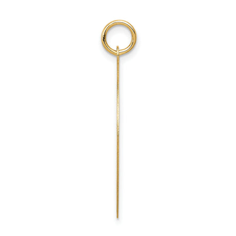 14k Yellow Gold Pendant, Happy Anniversary Heart Design, Engravable Romantic Charm for Women