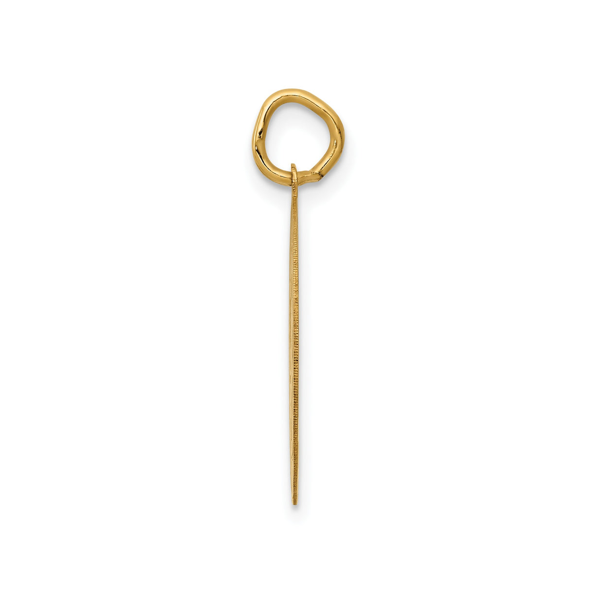 14k Yellow Gold Graduation Pendant with Cap and Diploma Scroll Design