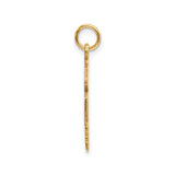 14k Yellow Gold MD Caduceus Pendant, Medical Doctor Symbol Charm for Men and Women