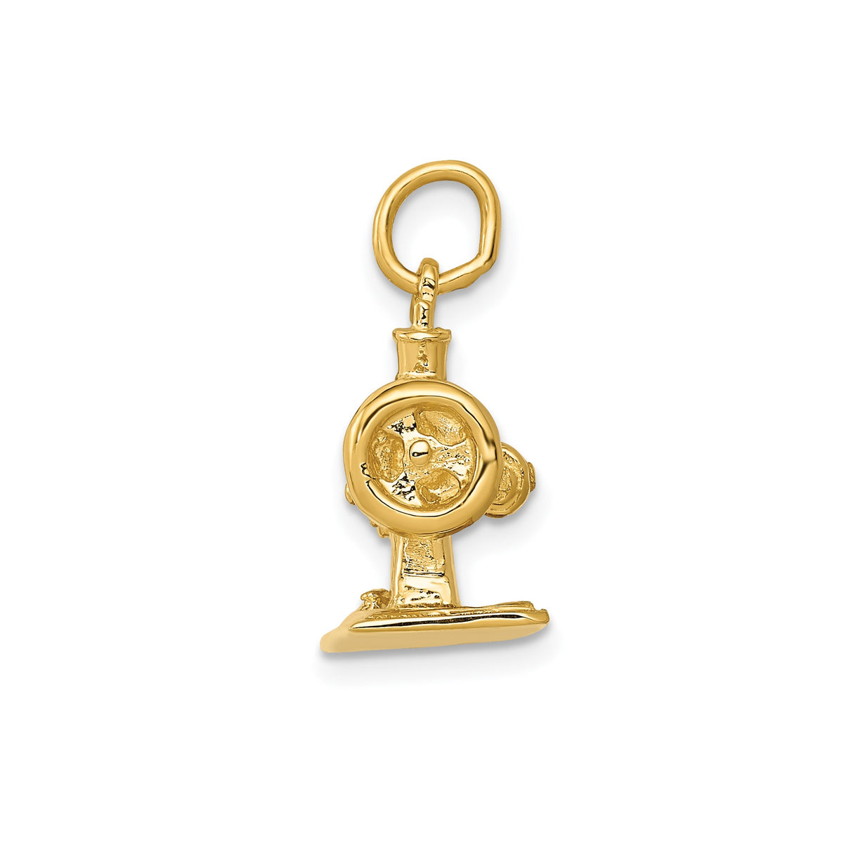 14k Yellow Gold Sewing Machine Pendant, Vintage Seamstress Charm for Women
