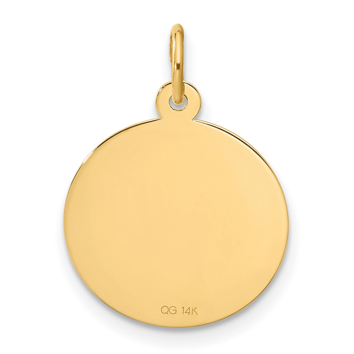 14k Yellow Gold Heart Pendant Charm, Happy Anniversary Design, Romantic Jewelry for Women
