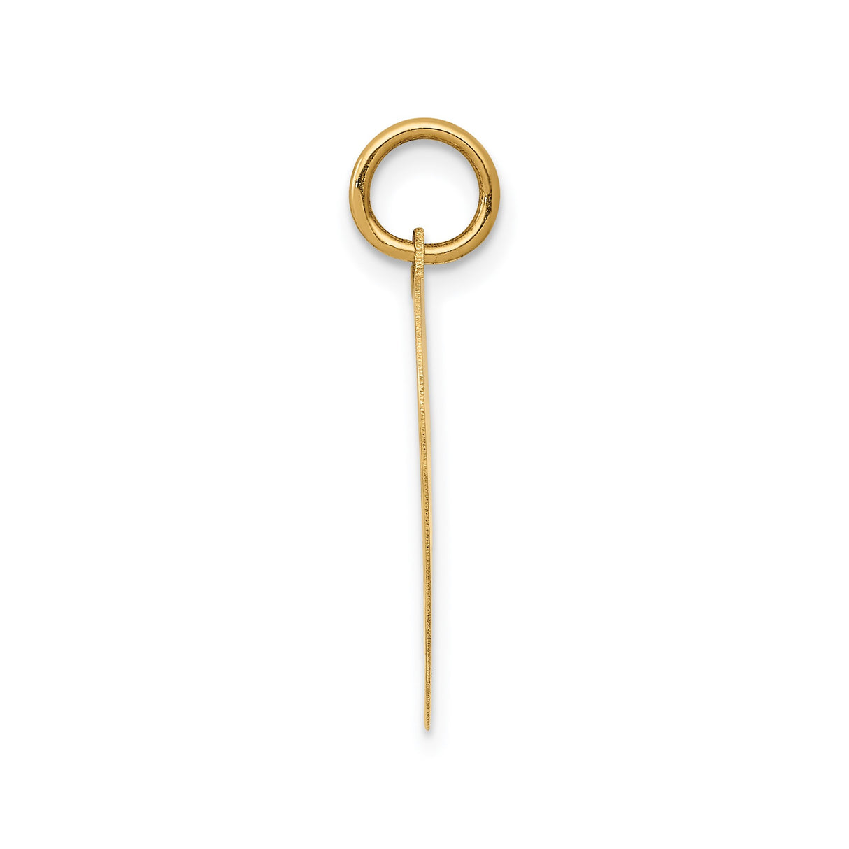 14k Yellow Gold Heart Pendant with Happy Birthday Engraving, Textured Disc Charm
