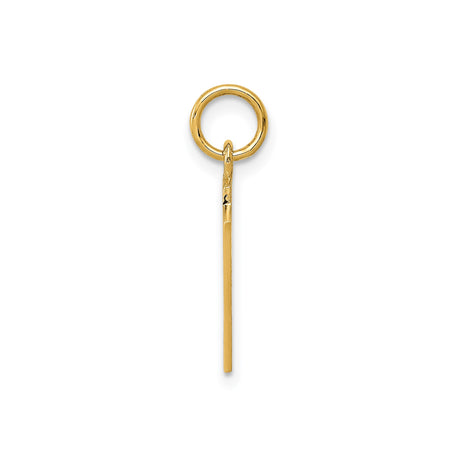 14k Yellow Gold Blackjack Playing Cards Pendant with Jack and Ace of Spades, Casino Style Charm