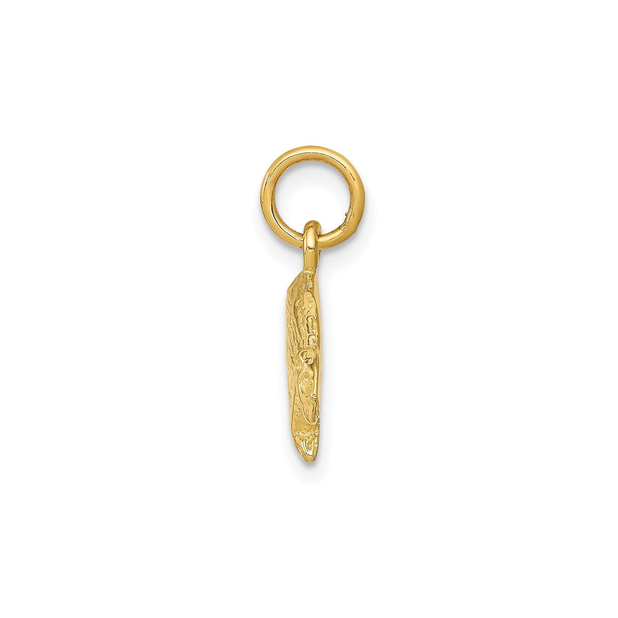 14k Yellow Gold Beaver Pendant Charm, Realistic Wildlife Animal Design