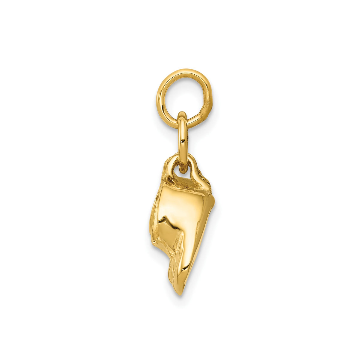 14k Yellow Gold Baby Shoe Pendant Charm with Two Booties, Symbolic Motherhood Jewelry