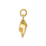 14k Yellow Gold Baby Shoe Pendant Charm with Two Booties, Symbolic Motherhood Jewelry