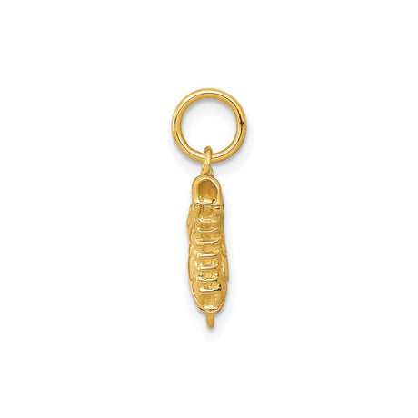 14k Yellow Gold Ice Skate Charm Pendant, Detailed Figure Skating Jewelry for Women or Girls