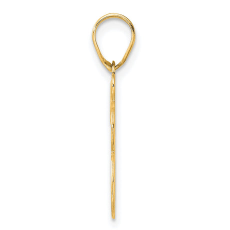 14k Yellow Gold Number 78 Pendant with Polished Finish, Bold Artistic Numerals, Unisex Charm