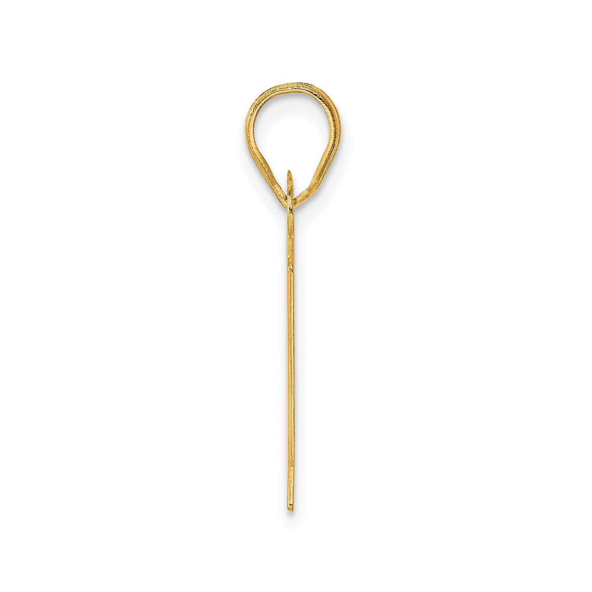 14k Yellow Gold Number 81 Pendant, Polished Script Milestone Charm for Men or Women