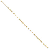 14K Yellow Gold 4 mm Polished Chain Anklet