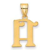 Polished Number 11 Charm Pendant in Real 14k Yellow Gold