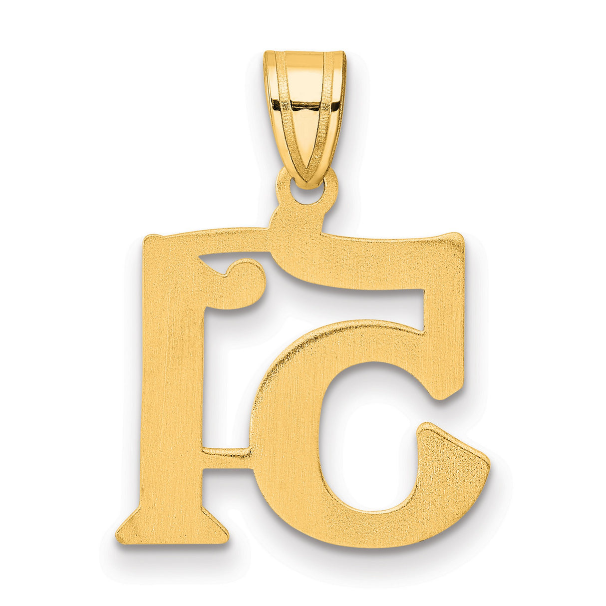 Polished Number 51 Charm Pendant in Real 14k Yellow Gold