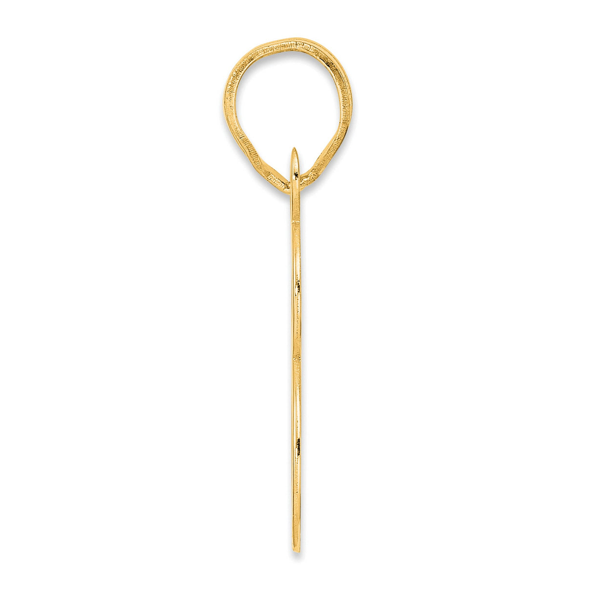Polished Number 78 Charm Pendant in Real 14k Yellow Gold