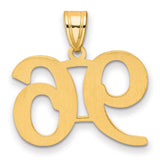Polished Number 96 Charm Pendant in Real 14k Yellow Gold
