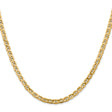 14K Yellow Gold 4 mm Polished Chain Necklace