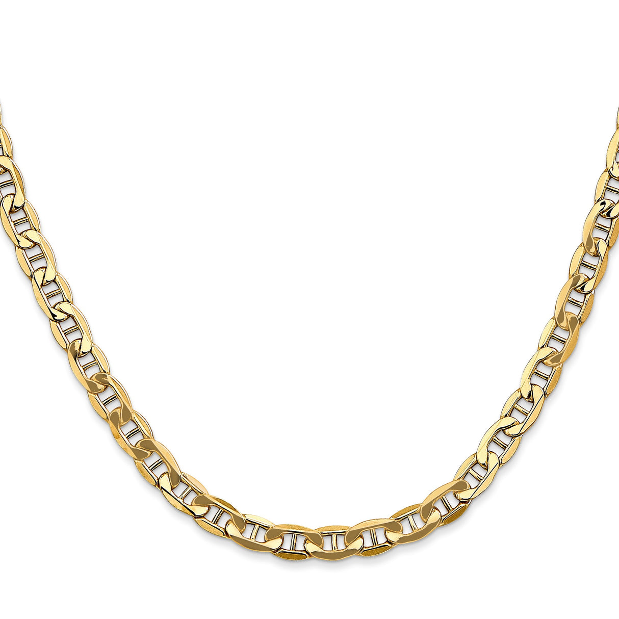 14K Yellow Gold 4.75 mm Polished Chain Necklace