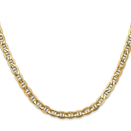 14K Yellow Gold 4.75 mm Polished Chain Necklace