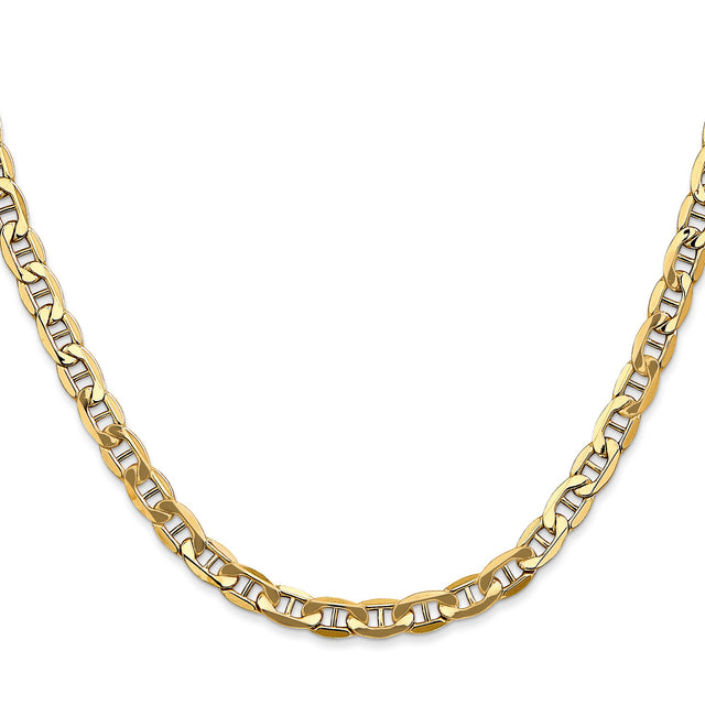 14K Yellow Gold 4.75 mm Polished Chain Necklace