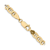 14K Yellow Gold 4.75 mm Polished Chain Necklace alternate angle