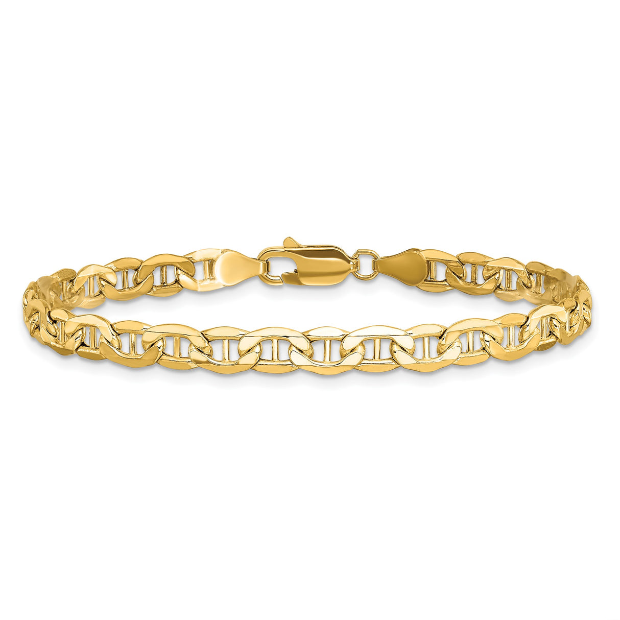 14K Yellow Gold 4.75 mm Polished Chain Anklet