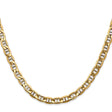 14K Yellow Gold 5.5 mm Polished Chain Necklace