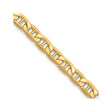 14K Yellow Gold 5.5 mm Polished Chain Anklet