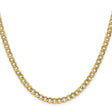 14K Yellow Gold 4.3 mm Curb Chain Necklace, Polished