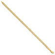 14K Yellow Gold 4.3 mm Curb Chain Bracelet, Polished