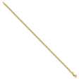 14K Yellow Gold 2.5 mm Curb Chain Anklet, Polished