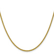14K Yellow Gold 2 mm Polished Chain Necklace
