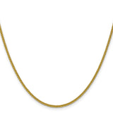 14K Yellow Gold 2 mm Polished Chain Necklace