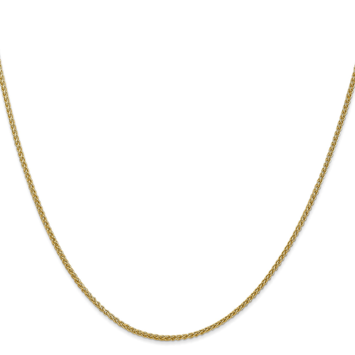 14K Yellow Gold 1.55 mm Polished Chain Necklace