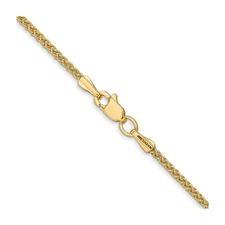 14K Yellow Gold 1.55 mm Polished Chain Necklace alternate angle