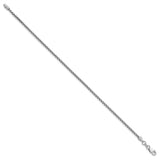 14K White Gold 1.75 mm Box Chain Bracelet, Polished