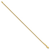 14K Yellow Gold 1.5 mm Box Chain Bracelet, Polished