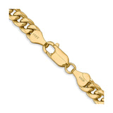 14K Yellow Gold 6 mm Polished Chain Necklace alternate angle