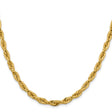 14K Yellow Gold 5.4 mm Rope Chain Necklace, Polished