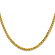 14K Yellow Gold 4.15 mm Polished Chain Necklace