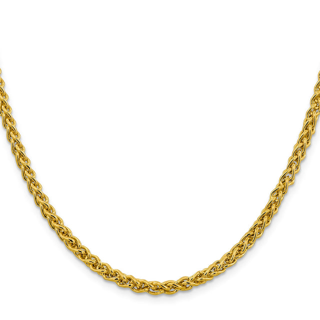 14K Yellow Gold 4.15 mm Polished Chain Necklace