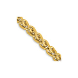 14K Yellow Gold 4.15 mm Polished Chain Necklace detail view