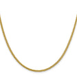 14K Yellow Gold 2.35 mm Polished Chain Necklace