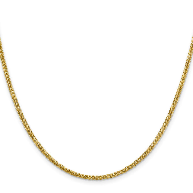 14K Yellow Gold 2.35 mm Polished Chain Necklace
