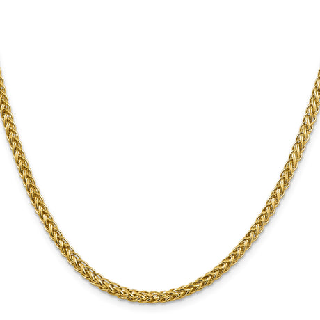 14K Yellow Gold 3.5 mm Polished Chain Necklace