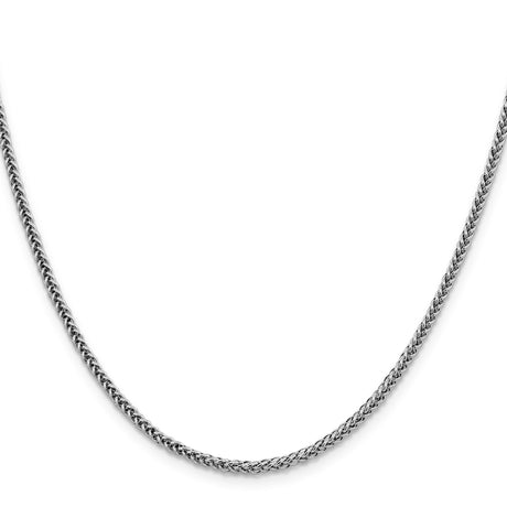 14K White Gold 2.35 mm Polished Chain Necklace